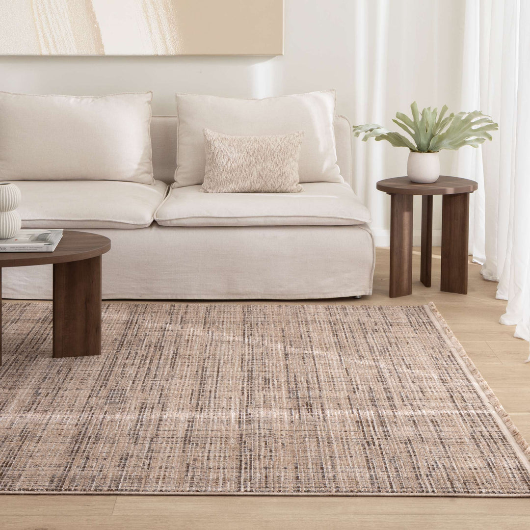 Cherie Distressed Look Beige Grey Rug - CH03- New Arrival