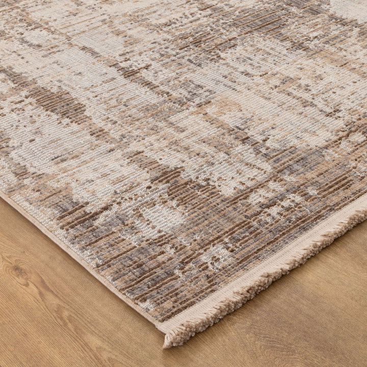 Cherie Distressed Look Watercolour Beige Grey Rug - CH08 - New Arrival