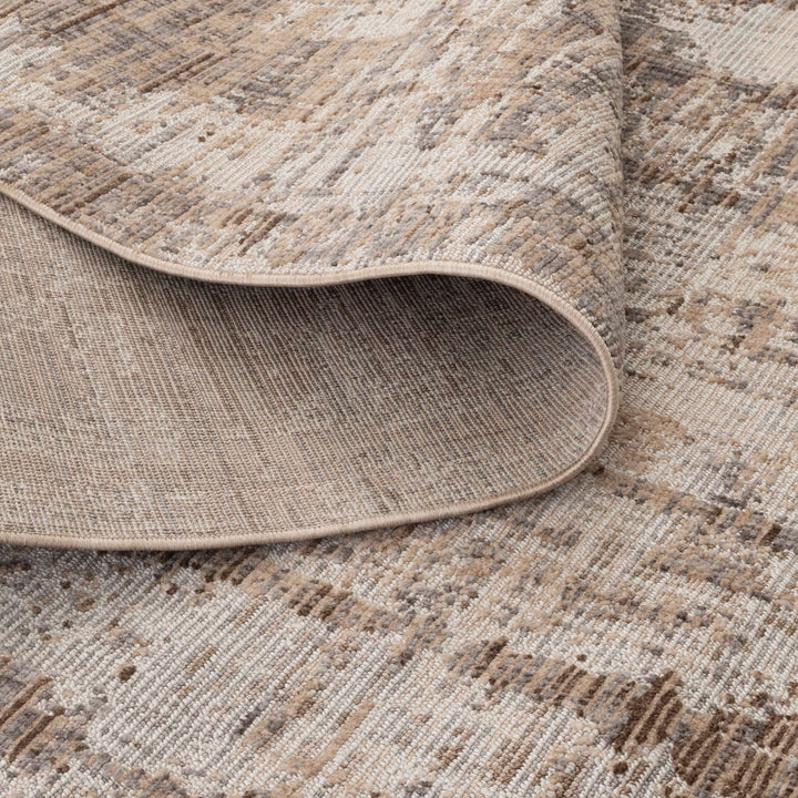 Cherie Distressed Look Watercolour Beige Grey Rug - CH08 - New Arrival