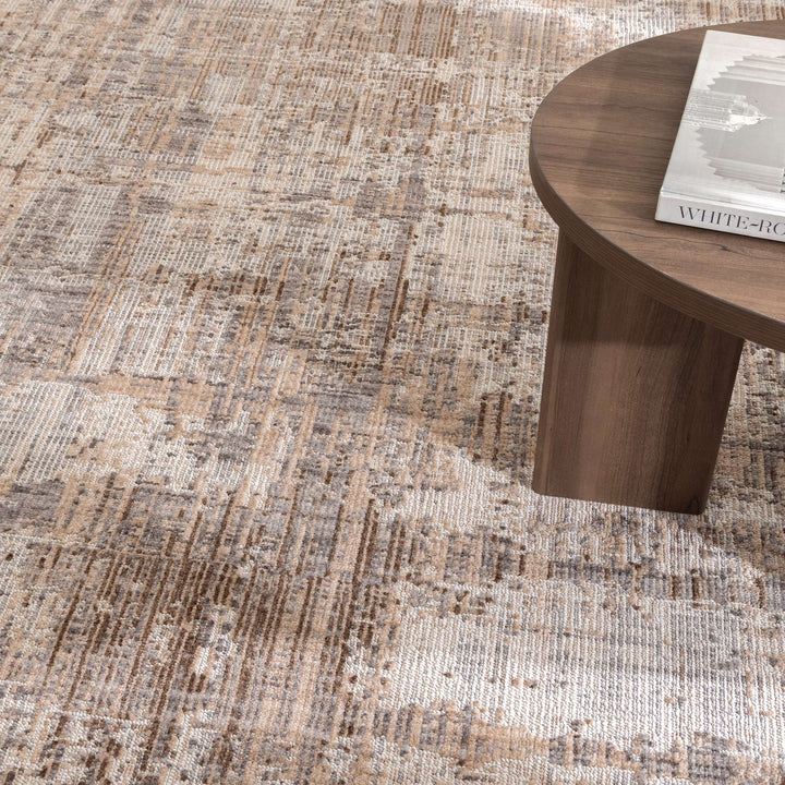 Cherie Distressed Look Watercolour Beige Grey Rug - CH08 - New Arrival