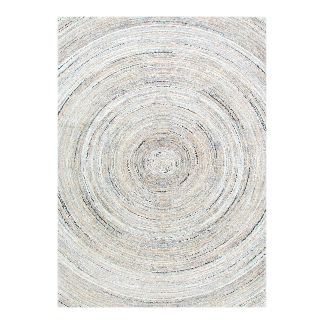 Dorado Modern Ripple Grey Beige Rug (D008)