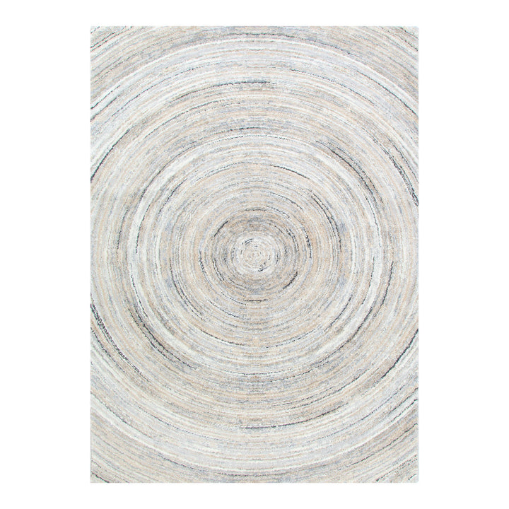 Dorado Modern Ripple Grey Beige Rug (D008)