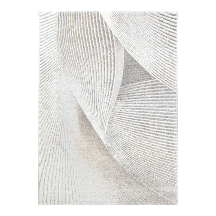Dorado Abstract Contour Grey Beige Rug (D009)