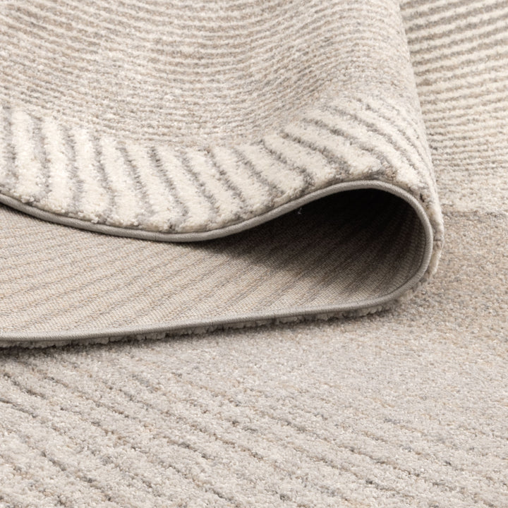 Dorado Abstract Contour Grey Beige Rug (D009)