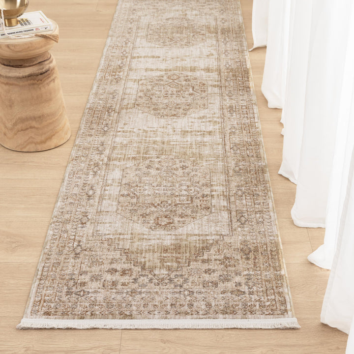 D101- Delphine Sahara Medallion Vintage Rug- New Arrival