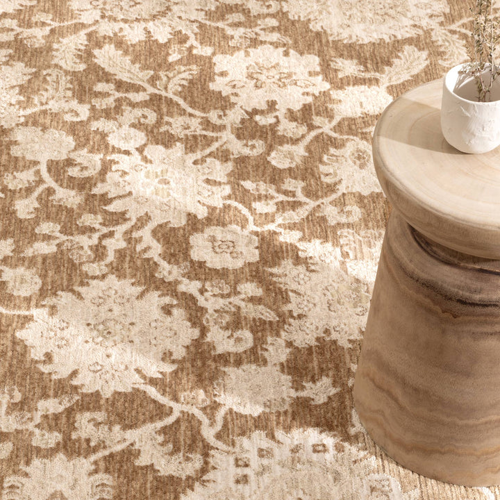 D105- Dephine Toffee Vintage Rug- New Arrival