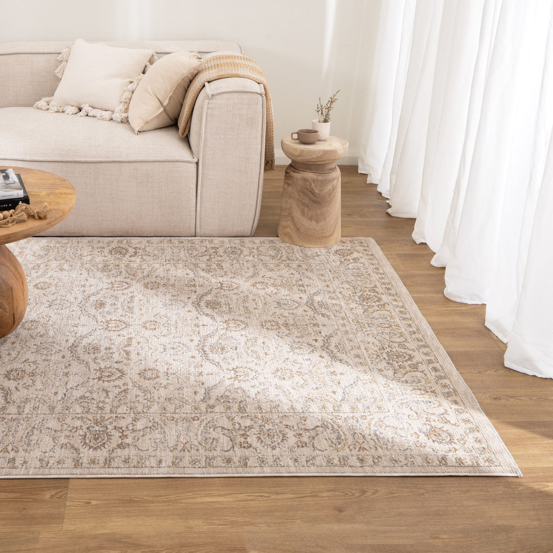 D106- Delphine Classic Sage Vintage Rug- New Arrival