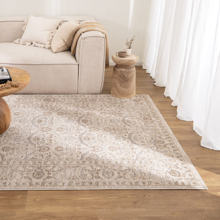 D106- Delphine Classic Sage Vintage Rug- New Arrival