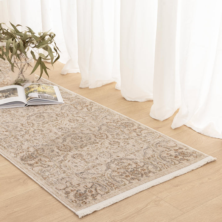 D106- Delphine Classic Sage Vintage Rug- New Arrival