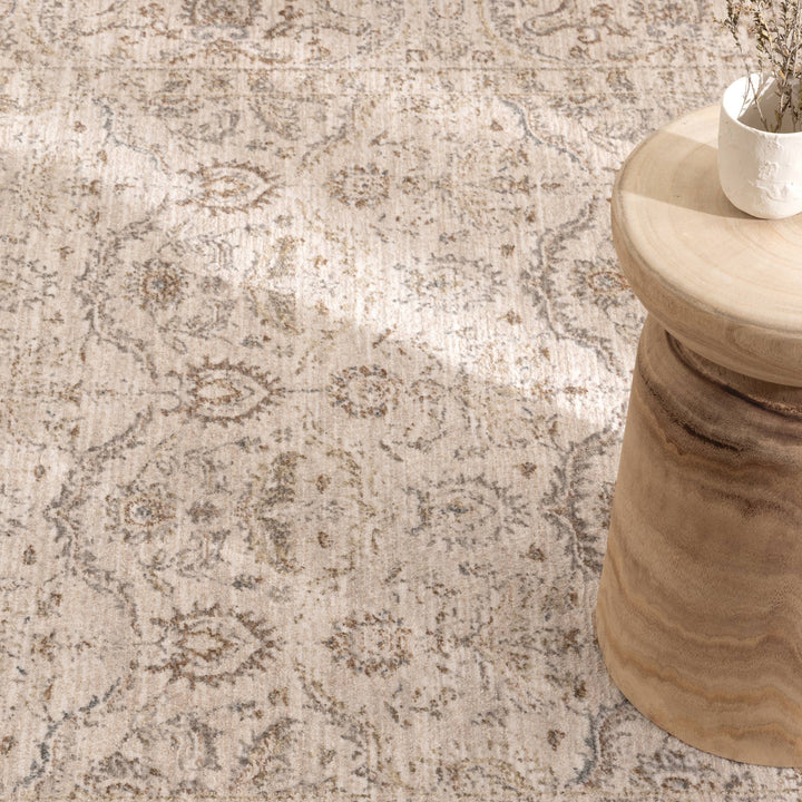 D106- Delphine Classic Sage Vintage Rug- New Arrival
