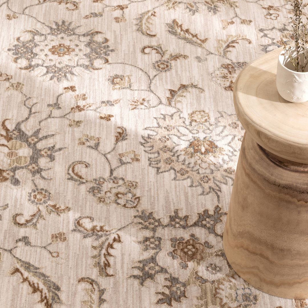 D107- Delphine Antique Bloom Multi Vintage Rug - New Arrival