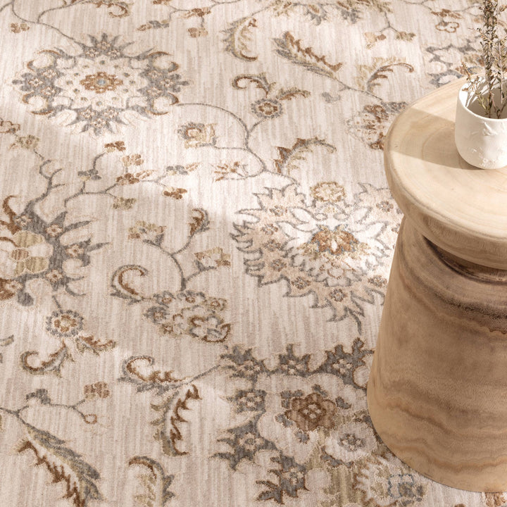D107- Delphine Antique Bloom Multi Vintage Rug - New Arrival