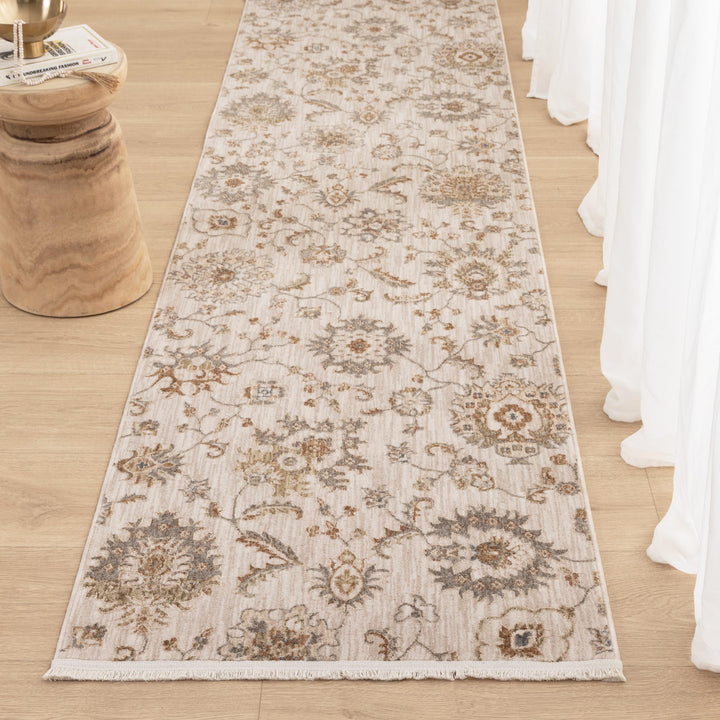 D107- Delphine Antique Bloom Multi Vintage Rug - New Arrival