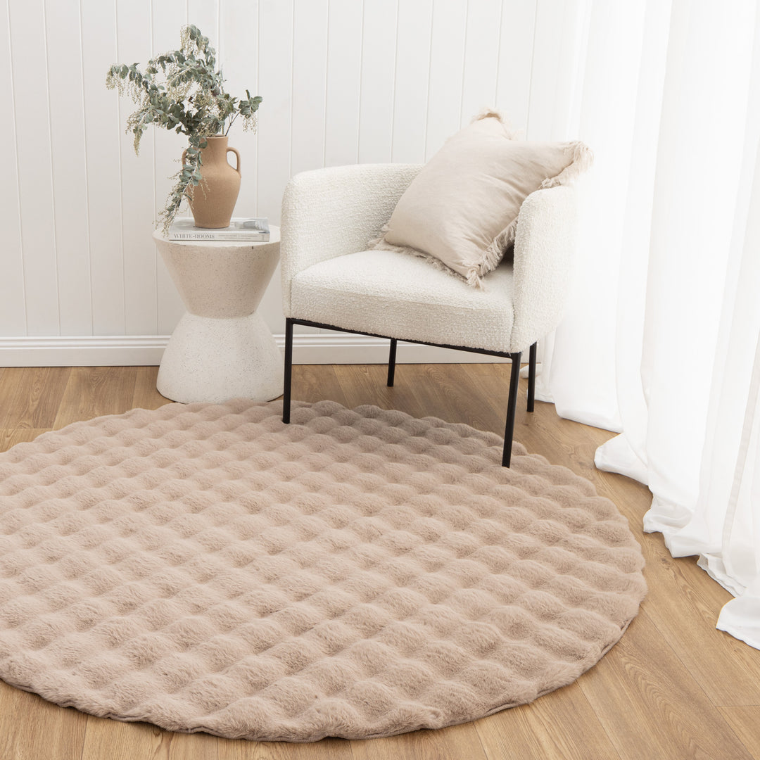 Purity Tile Rug Purity Washable Round Rug Dark Beige – Brand Ventures Pty Ltd