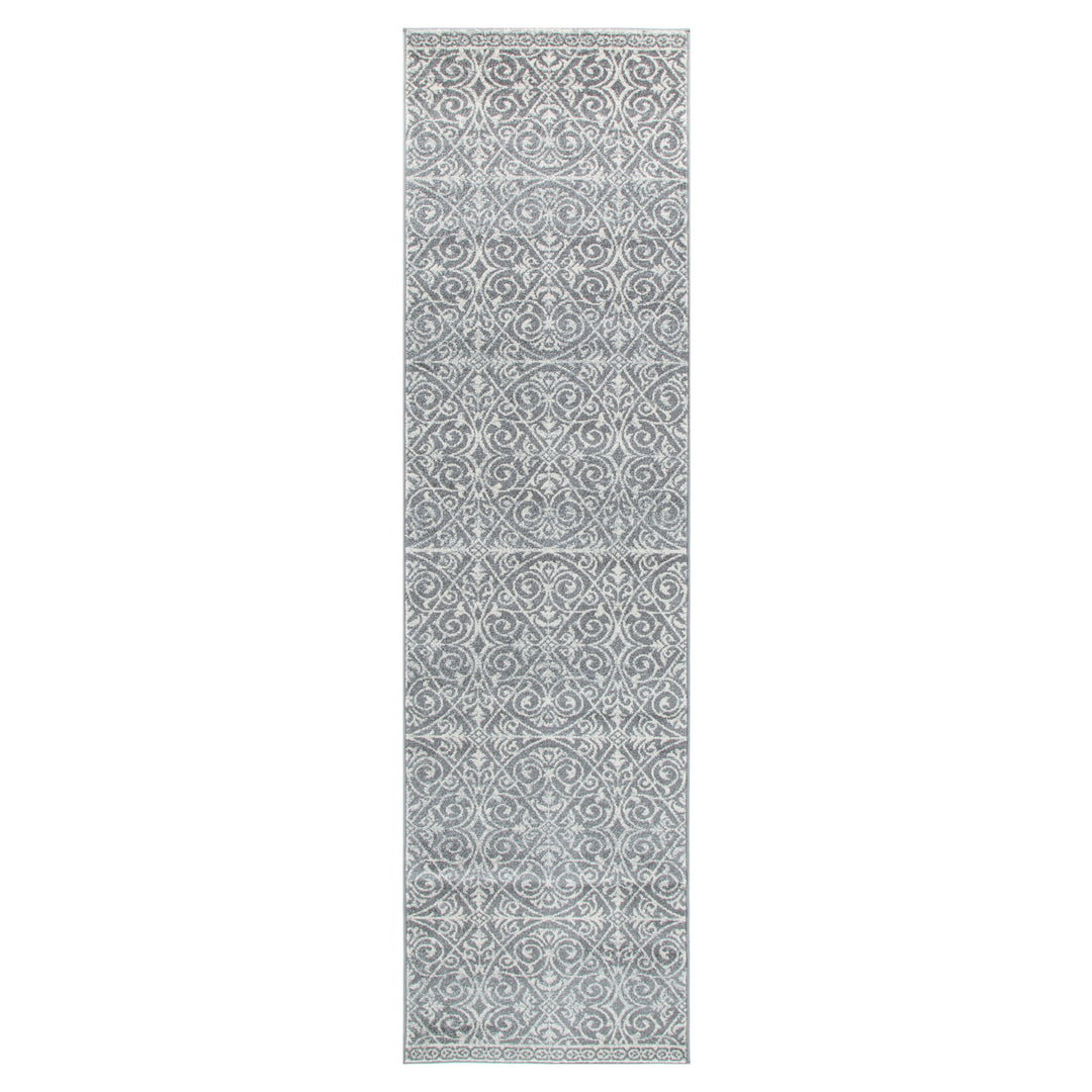 Delicate Katherine Grey & Ivory Rug -  DEL23