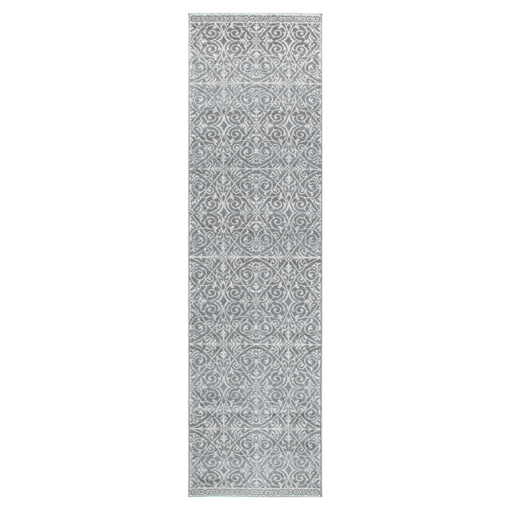 Delicate Katherine Grey & Ivory Rug -  DEL23