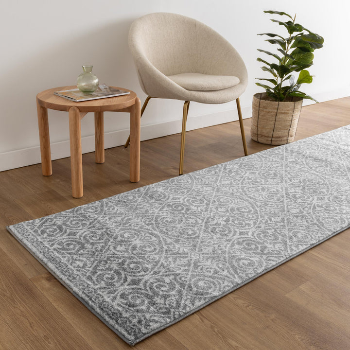 Delicate Katherine Grey & Ivory Rug -  DEL23