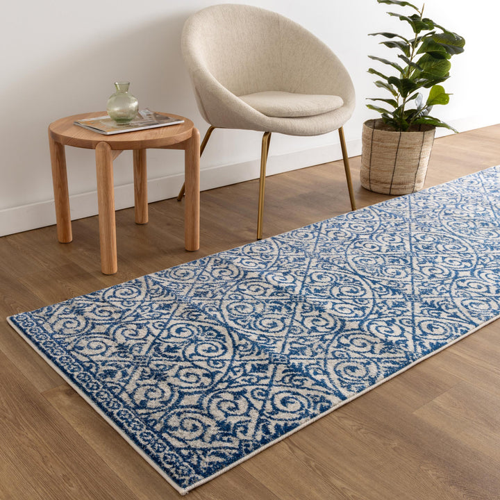 Delicate Katherine Blue & Ivory Rug -  DEL24