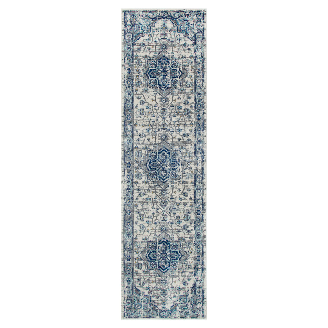 Delicate Montana Ivory & Blue Rug -  DEL26