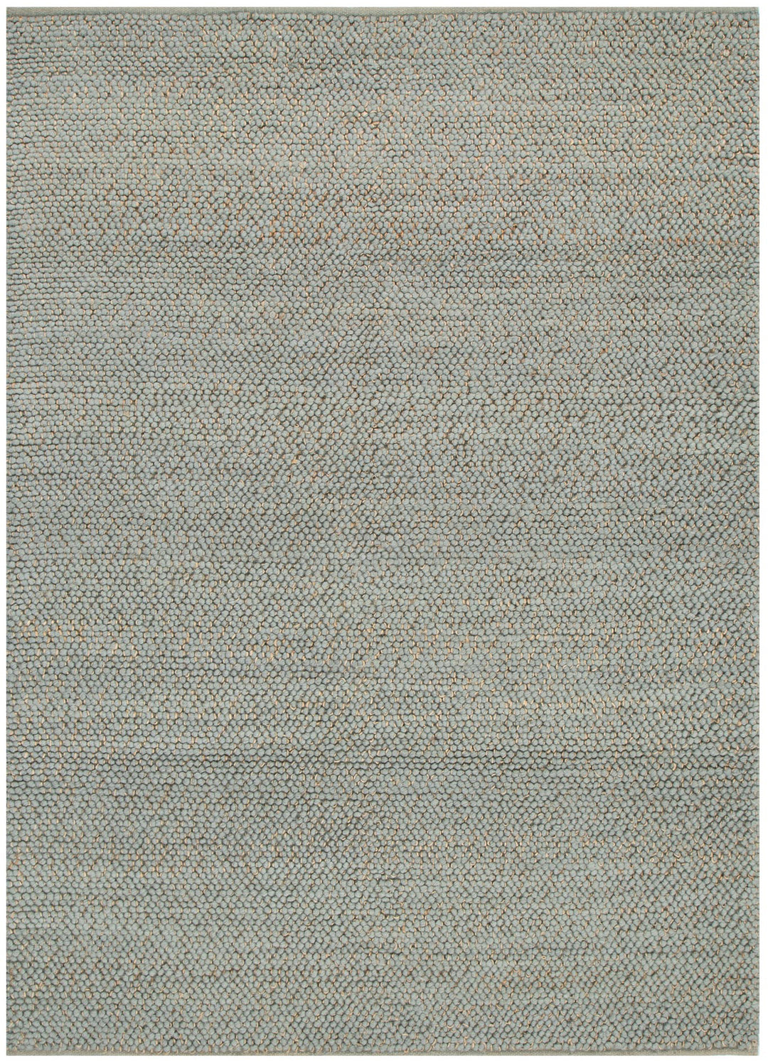 Eco Weave Duck Egg Blue Jute and Wool Rug
