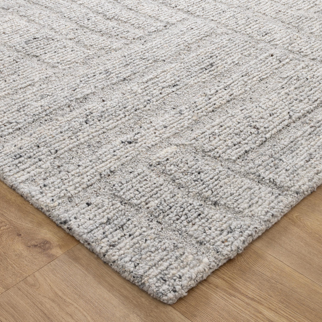 Seren Grey Modern Wool Rug - New Arrival