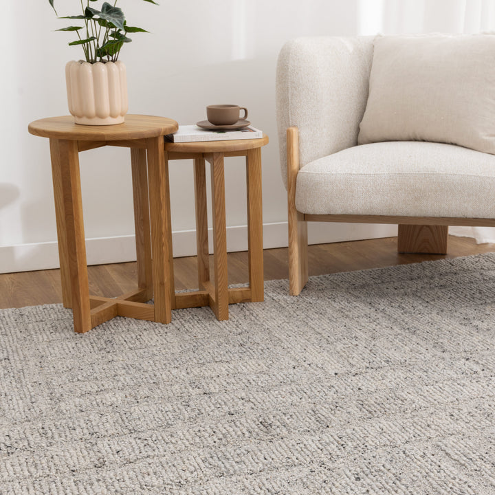 Seren Grey Modern Wool Rug - New Arrival
