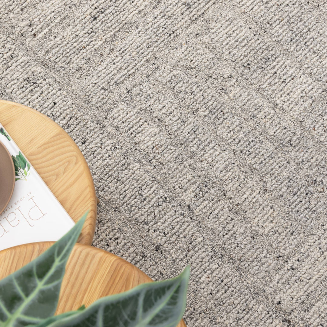 Seren Grey Modern Wool Rug - New Arrival