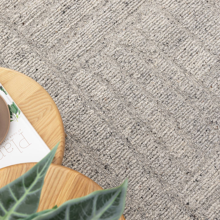 Seren Grey Modern Wool Rug - New Arrival