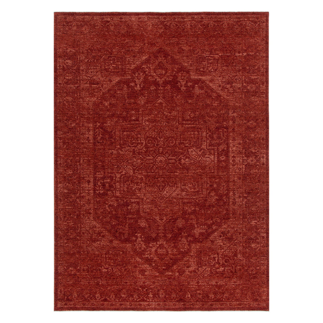 Heritage Distressed Medallion Rust Rug - H101