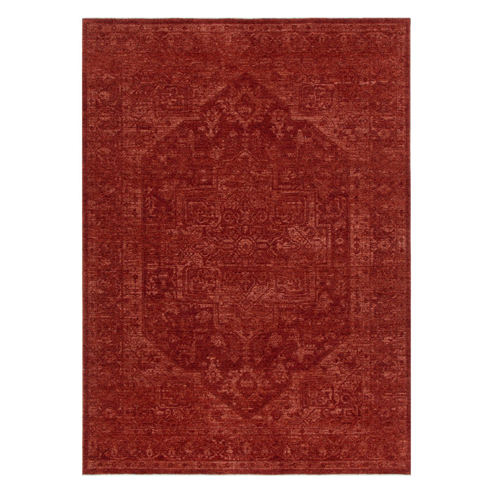 Heritage Distressed Medallion Rust Rug - H101