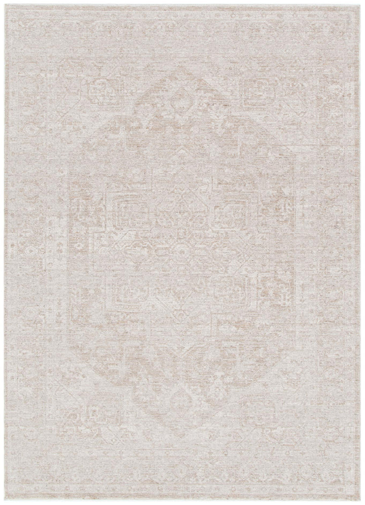 Heritage Distressed Medallion Beige Rug - H102: New Arrival