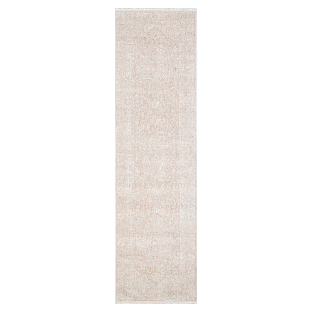 Heritage Distressed Medallion Beige Runner- H102- (Different Tassel)
