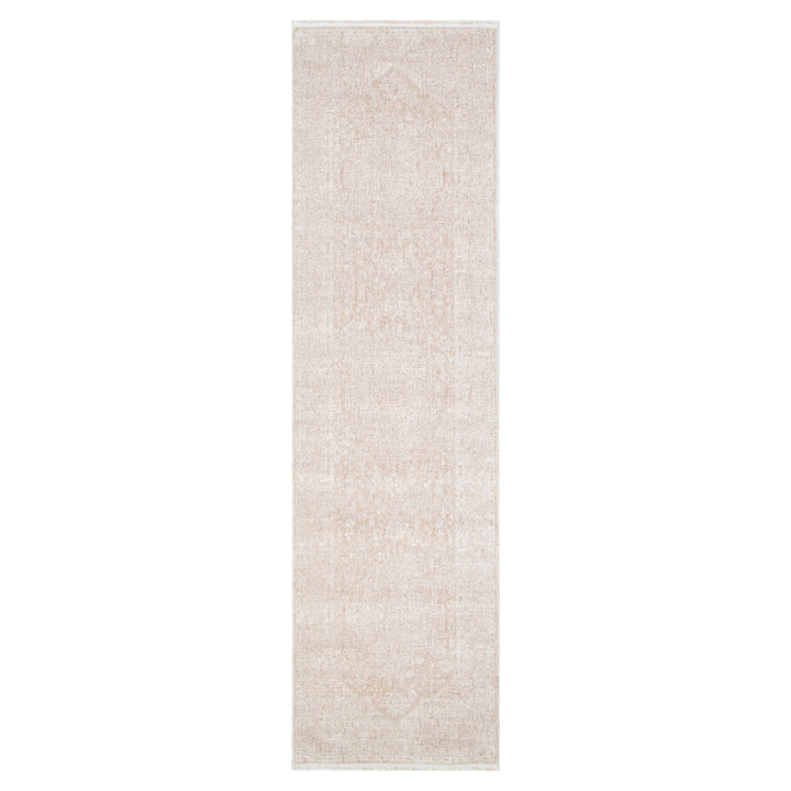 Heritage Distressed Medallion Beige Runner- H102- (Different Tassel)
