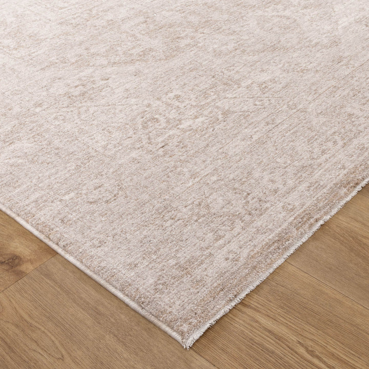 Heritage Distressed Medallion Beige Rug - H102: New Arrival