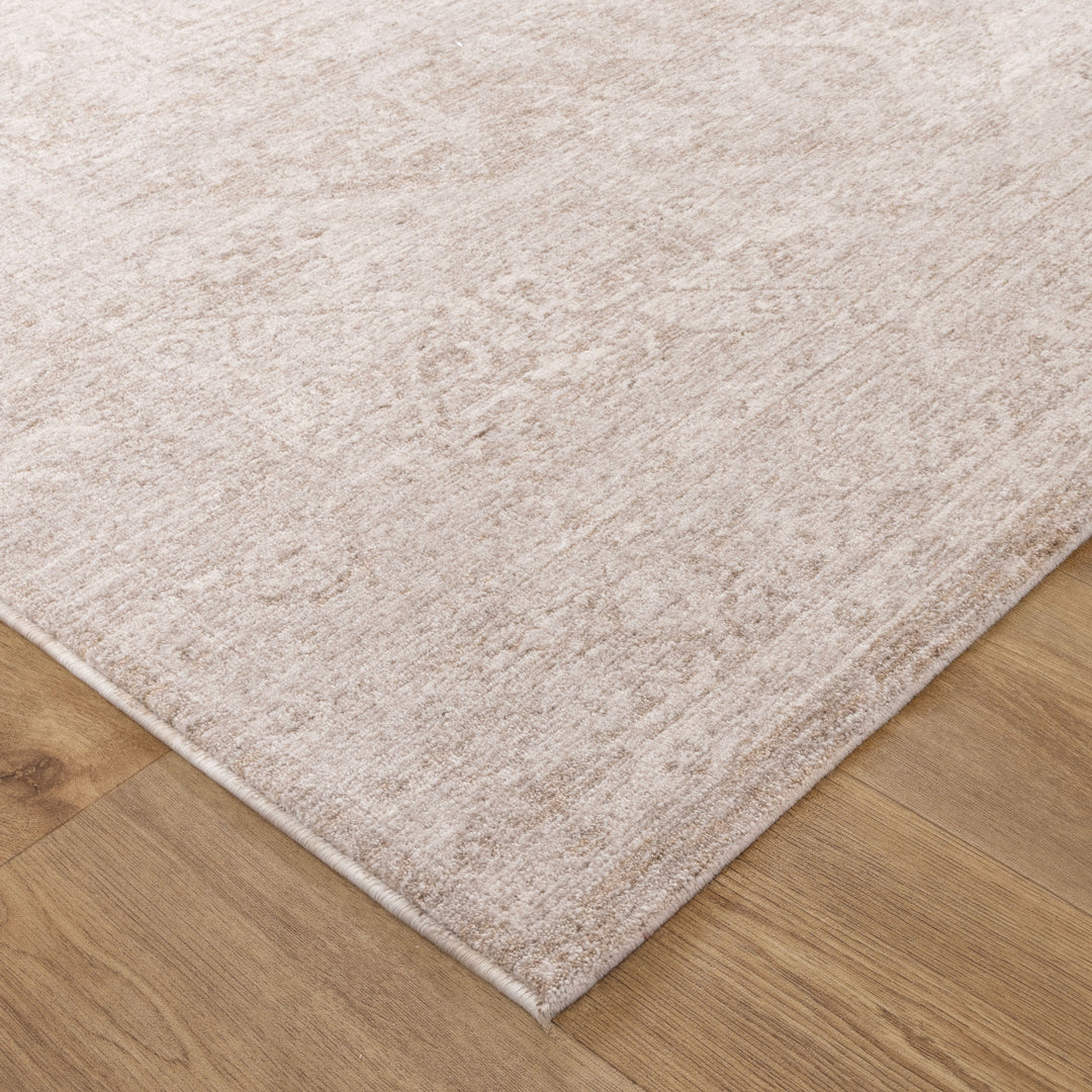 Heritage Distressed Medallion Beige Rug - H102