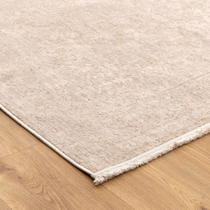 Heritage Distressed Medallion Beige Runner- H102- (Different Tassel)