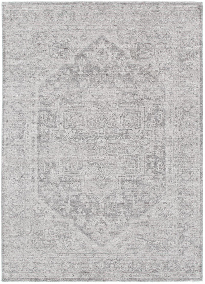 Heritage Distressed Medallion Grey Rug - H103: New Arrival