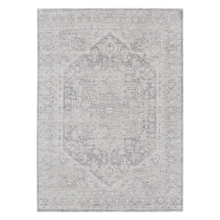Heritage Distressed Medallion Grey Rug - H103