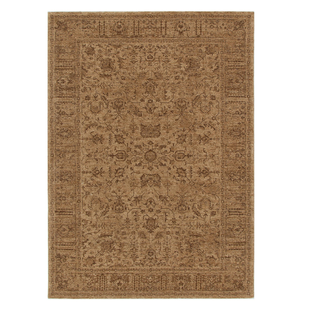 Heritage Distressed Border Mustard Rug - H105