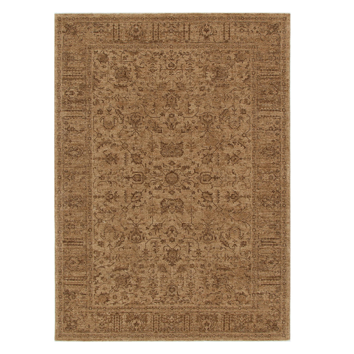 Heritage Distressed Border Mustard Rug - H105