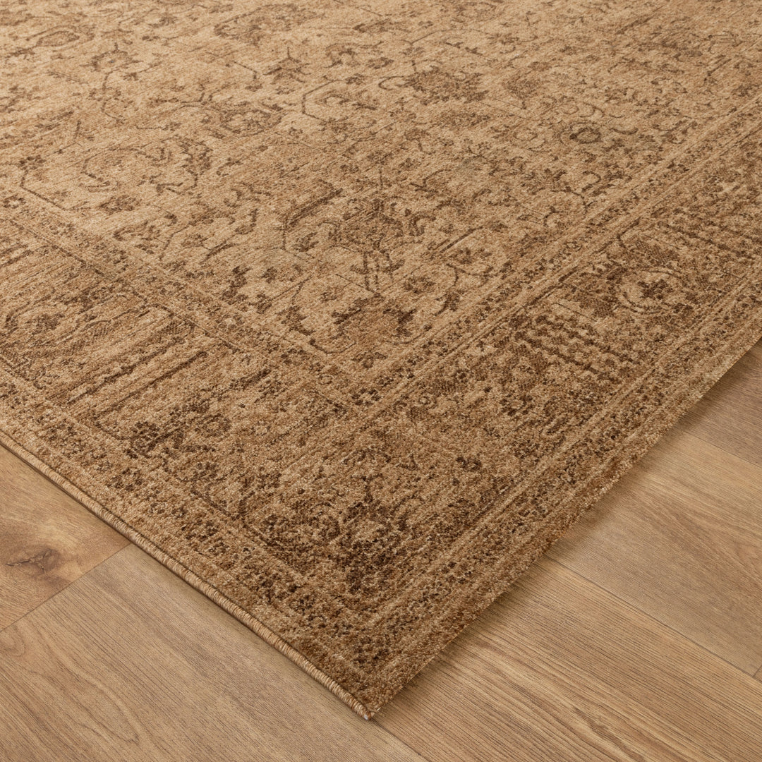 Heritage Distressed Border Mustard Rug - H105