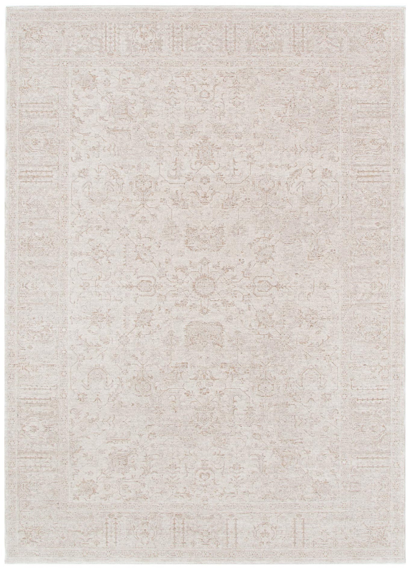 Heritage Distressed Border Beige Rug - H106 – Brand Ventures Pty Ltd