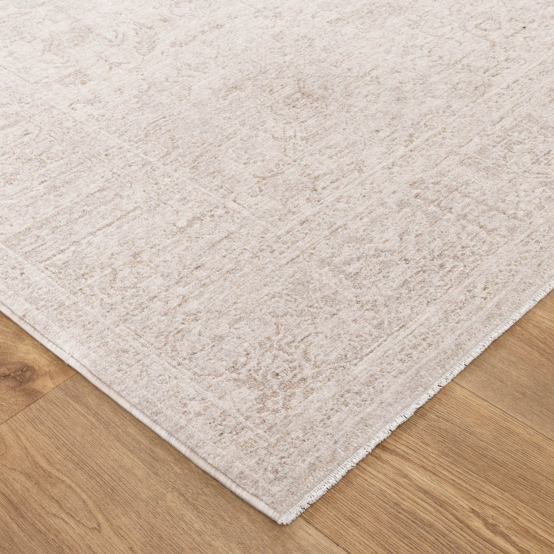 Heritage Distressed Border Beige Rug - H106: New Arrival