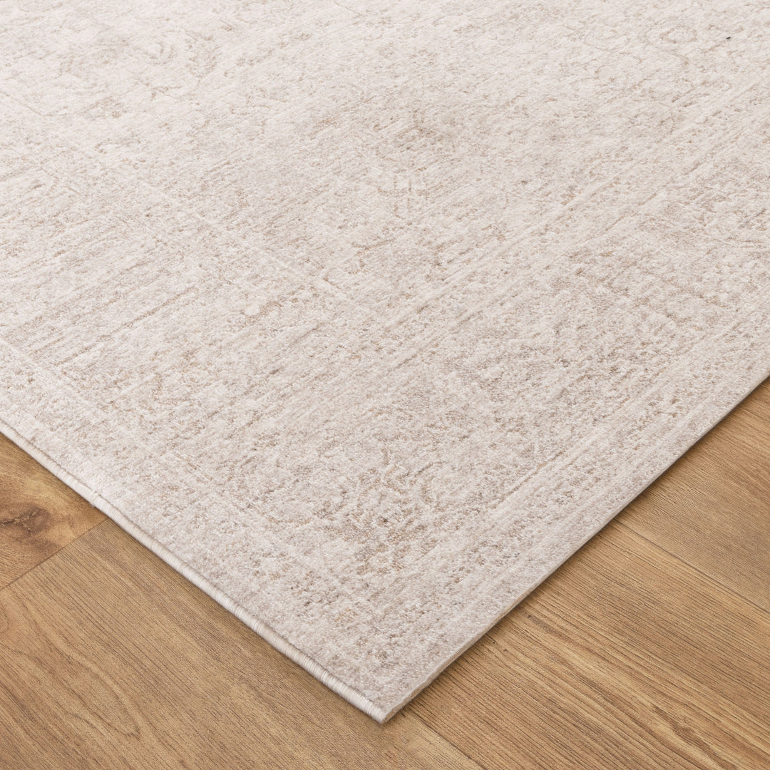 Heritage Distressed Border Beige Rug - H106