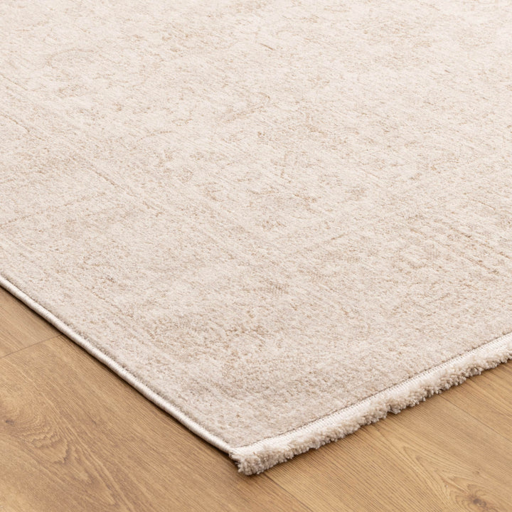 Heritage Distressed Border Beige Runner- H106: (Different Tassel)