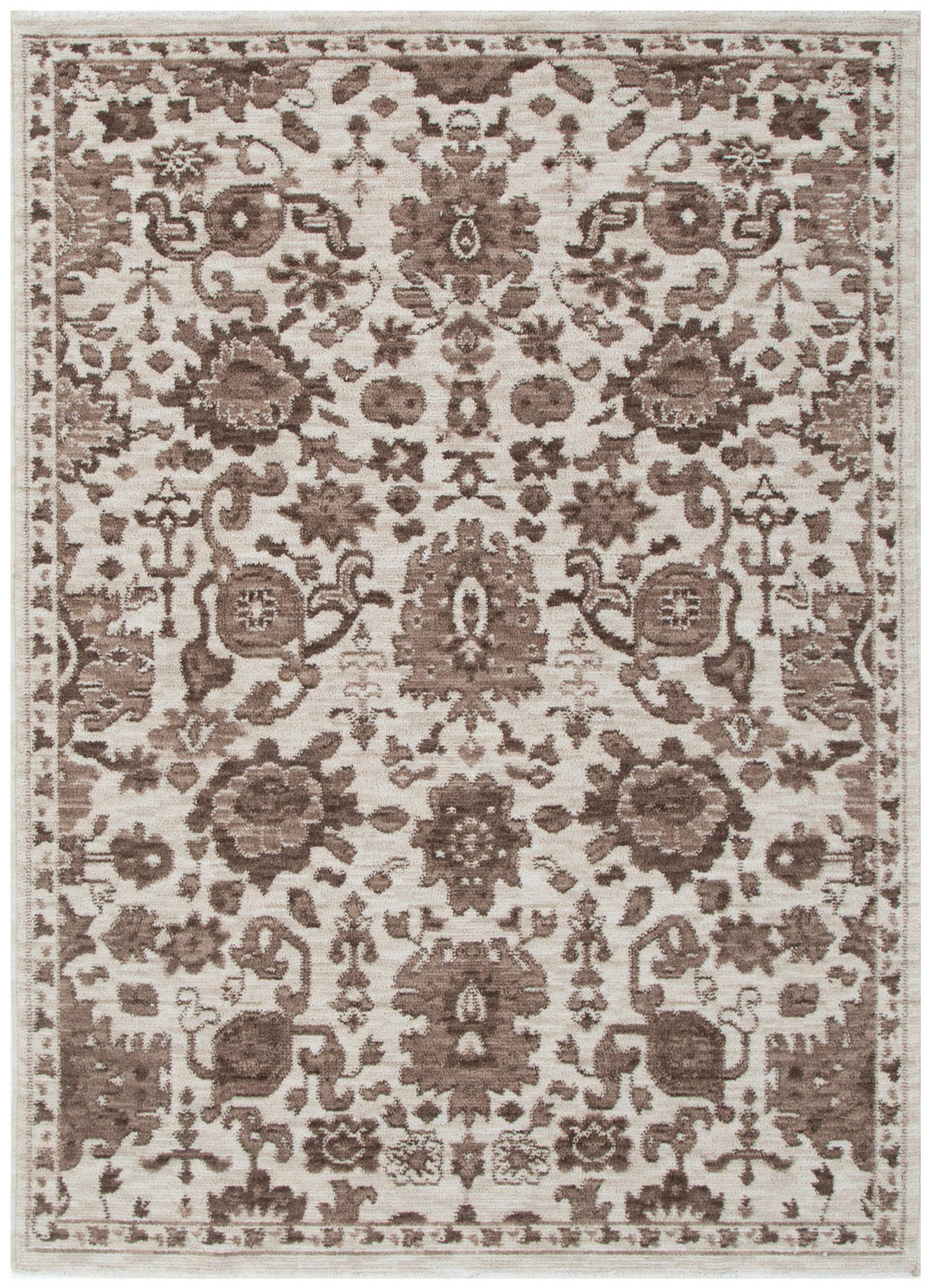 Horizon Ivory Brown Traditional Rug H107 - New Arrival
