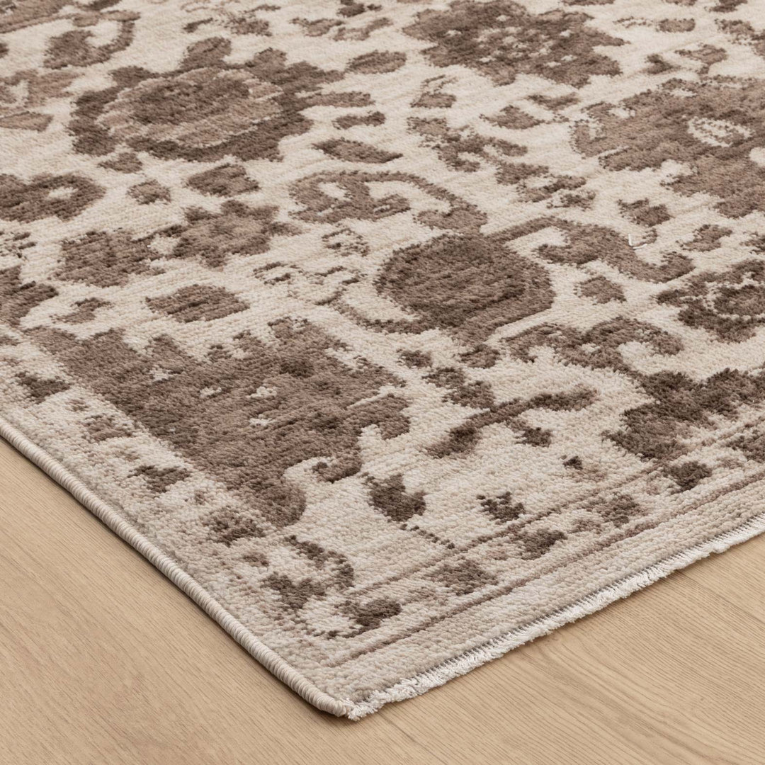 Horizon Ivory Brown Traditional Rug H107 - New Arrival