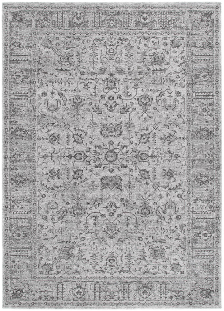 Heritage Distressed Border Grey Rug - H108: New Arrival