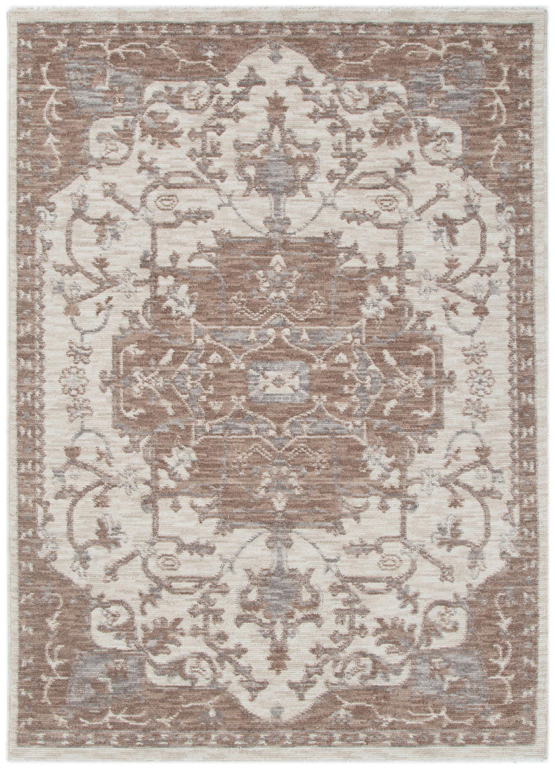 Horizon Ivory Beige Medallion Rug H114 - New Arrival