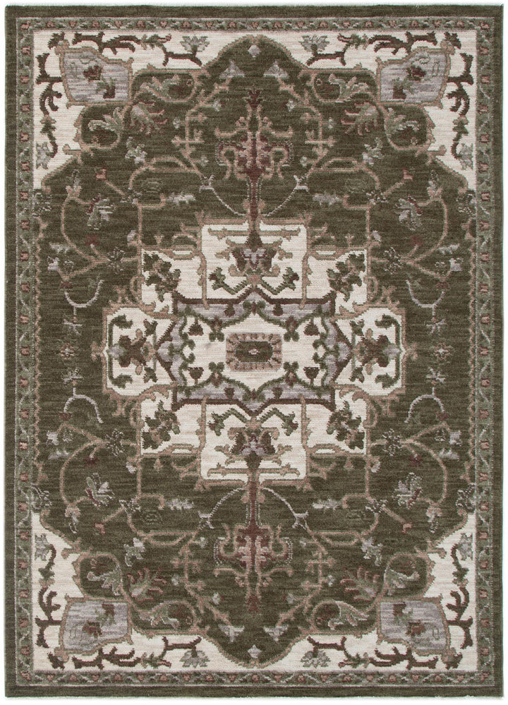 Horizon Olive Green Medallion Rug H116 - New Arrival